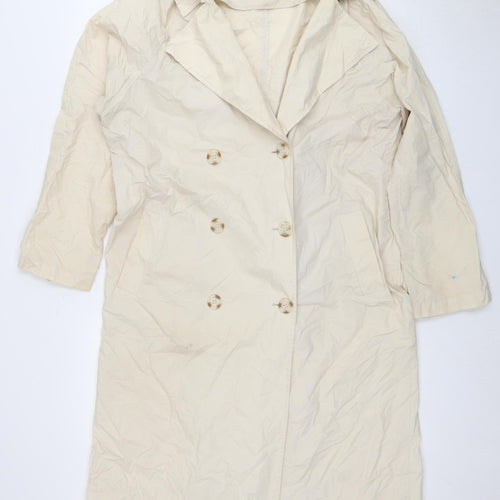 Gina Tricot Women's Beige Trench Coat Size 10