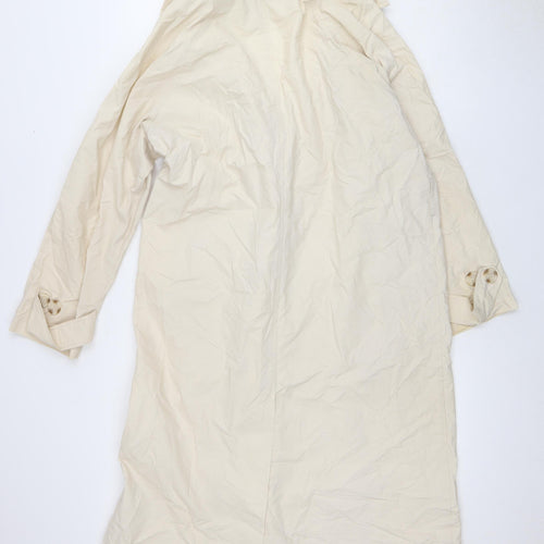 Gina Tricot Women's Beige Trench Coat Size 10