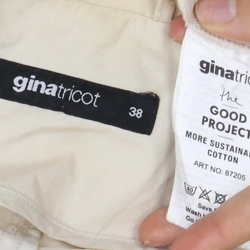 Gina Tricot Women's Beige Trench Coat Size 10