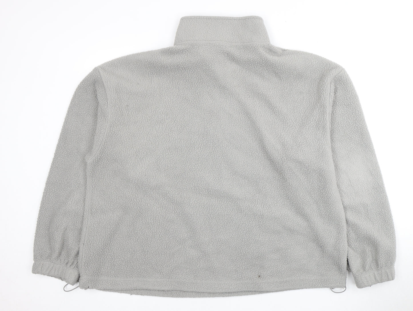 ASOS DESIGN Grey Fleece Logo Sweatshirt - L