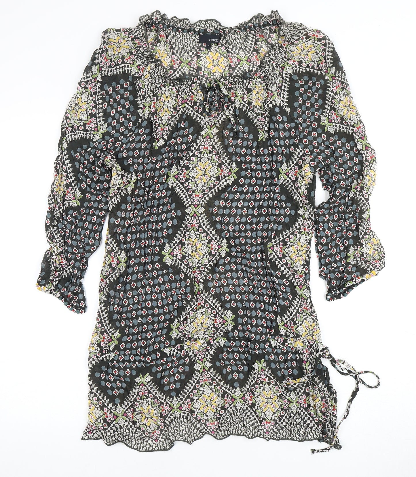 Next Women's Multicoloured 3/4 Sleeve Dress
