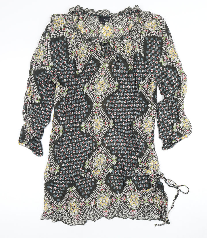 Next Women's Multicoloured 3/4 Sleeve Dress
