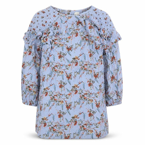 Next Girls Multicoloured Long Sleeve Floral Dress 8 Years