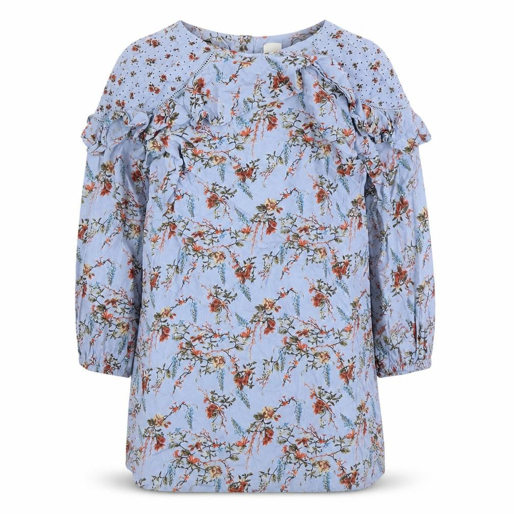 Next Girls Multicoloured Long Sleeve Floral Dress 8 Years