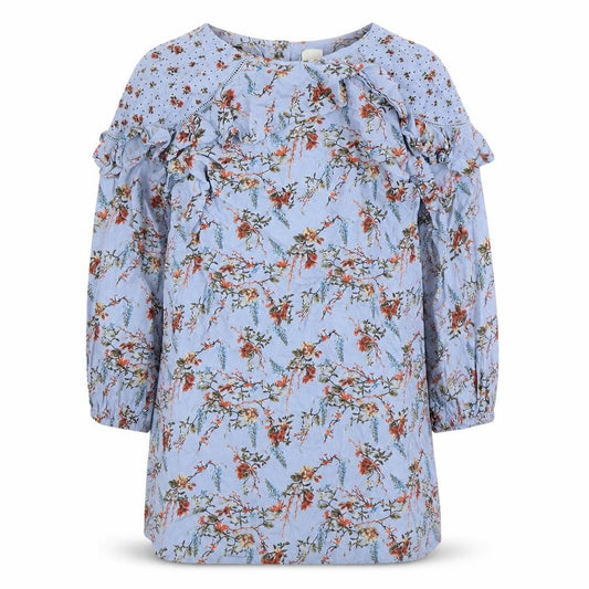 Next Girls Multicoloured Long Sleeve Floral Dress 8 Years