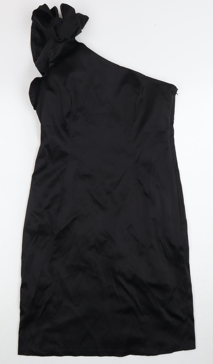 Red Herring Women's Black Asymmetrical Dress Size 12