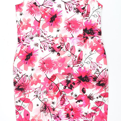M&Co Women Multicoloured Floral Dress Size 10