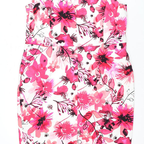 M&Co Women Multicoloured Floral Dress Size 10