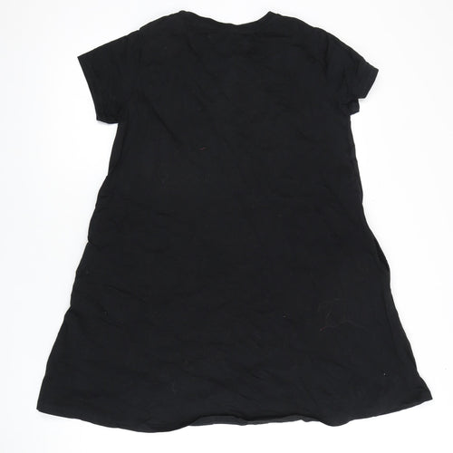 Uniqlo Women's Black Cotton Dress, Size S, Short Sleeve