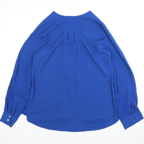 River Island Women's Blue Long Sleeve Zip Top