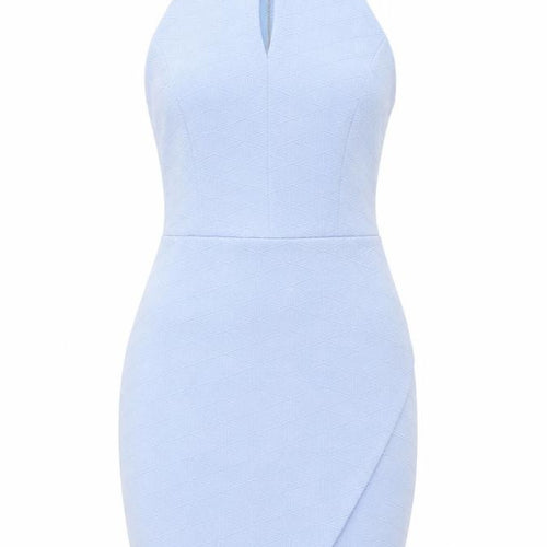 New Look Women's Blue Sheath Dress Size 12 Sleeveless