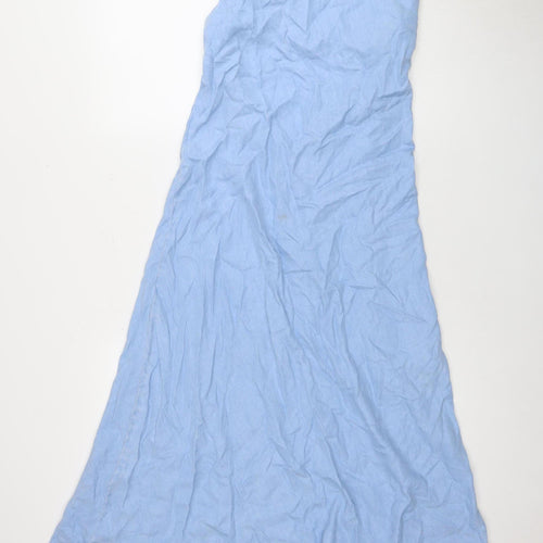 Zara Women’s Blue Sleeveless Long Dress UK 2