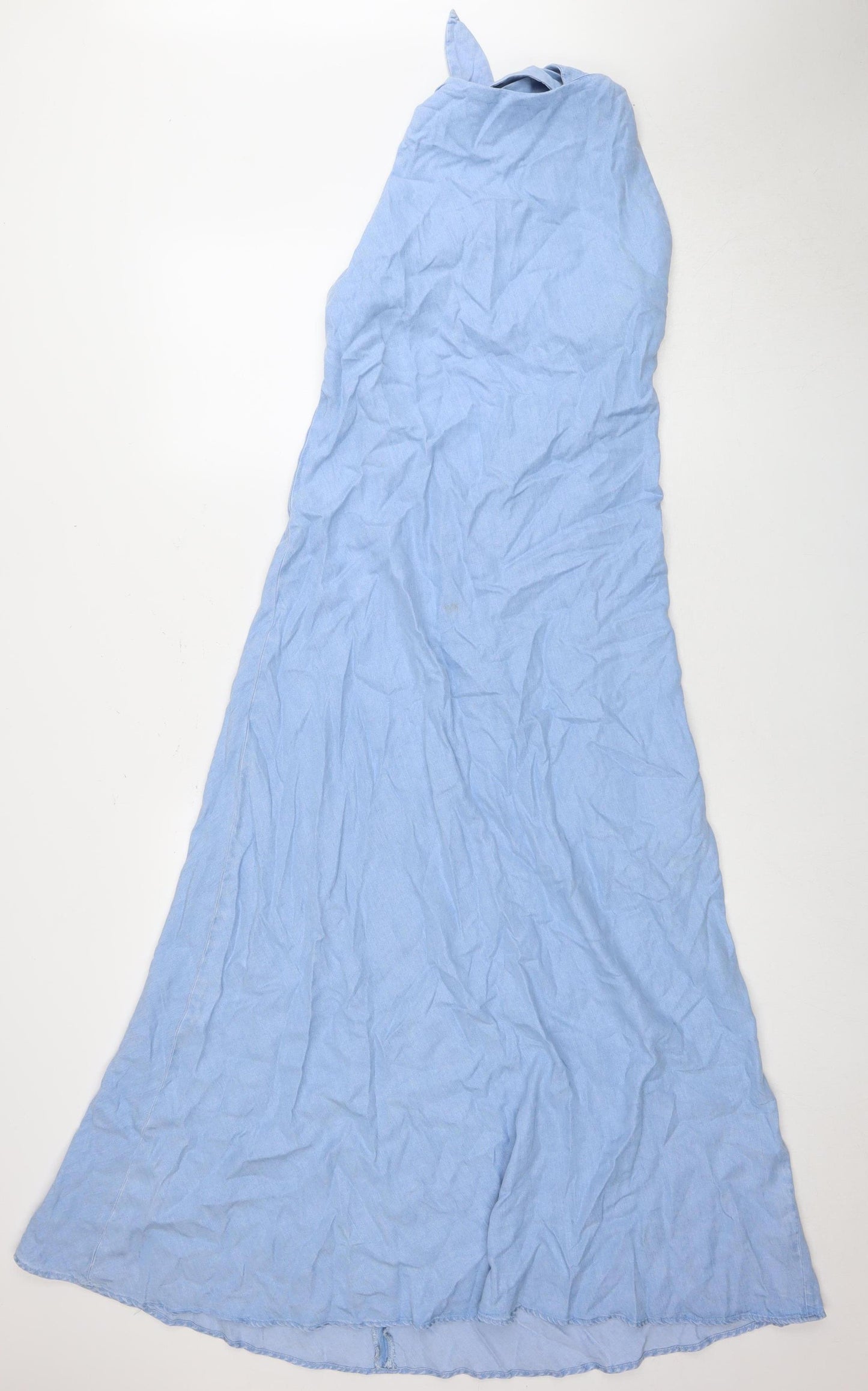 Zara Women’s Blue Sleeveless Long Dress UK 2