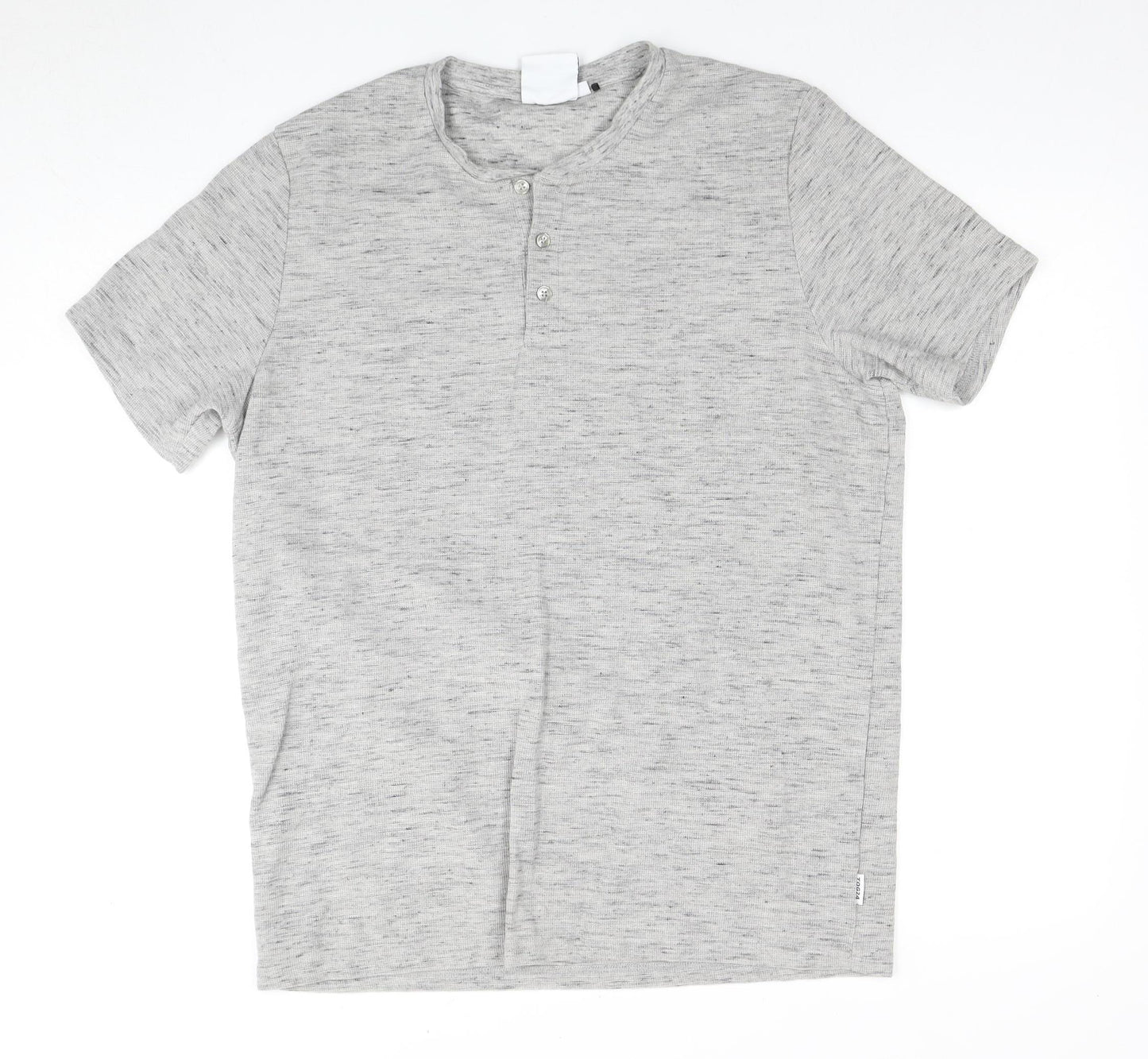 TOG24 Mens Grey XL Crew Neck T-Shirt, Short Sleeve
