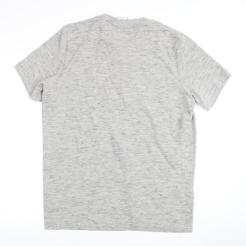 TOG24 Mens Grey XL Crew Neck T-Shirt, Short Sleeve