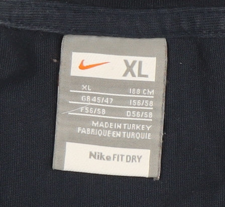 Nike Men's Blue Graphic Print T-Shirt XL