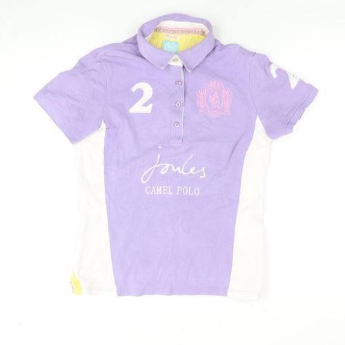 Joules Women's Purple Polo Shirt Size 10