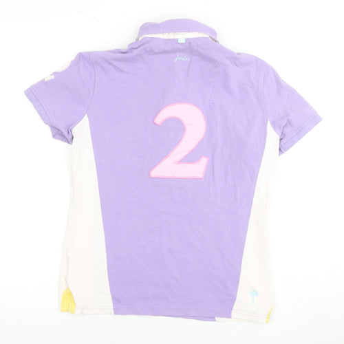 Joules Women's Purple Polo Shirt Size 10