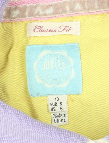 Joules Women's Purple Polo Shirt Size 10