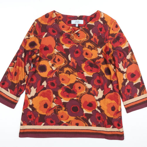 Honor Millburn Women's Multicoloured Floral Tunic Blouse