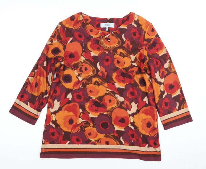 Honor Millburn Women's Multicoloured Floral Tunic Blouse