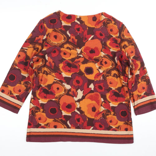 Honor Millburn Women's Multicoloured Floral Tunic Blouse