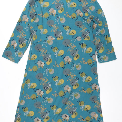 Weird Fish Women's Multicoloured Floral Shift Dress Size 12