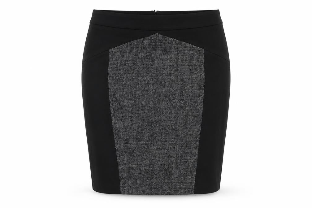 Roman Women’s Black Geometric Pencil Skirt