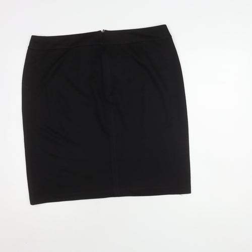 Roman Women’s Black Geometric Pencil Skirt