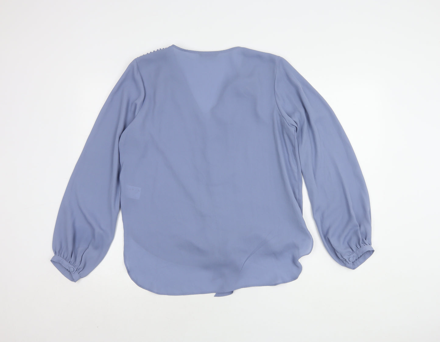 Roman Women’s Blue Long Sleeve Blouse, Size 14