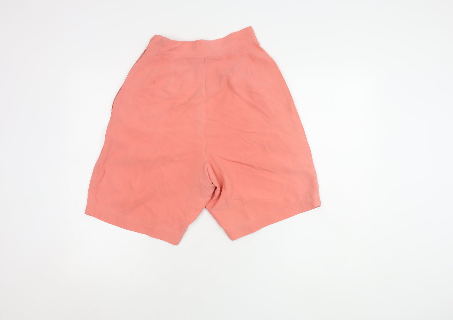 Silk Road Women's Pink Bermuda Shorts, Size S, High-Waist