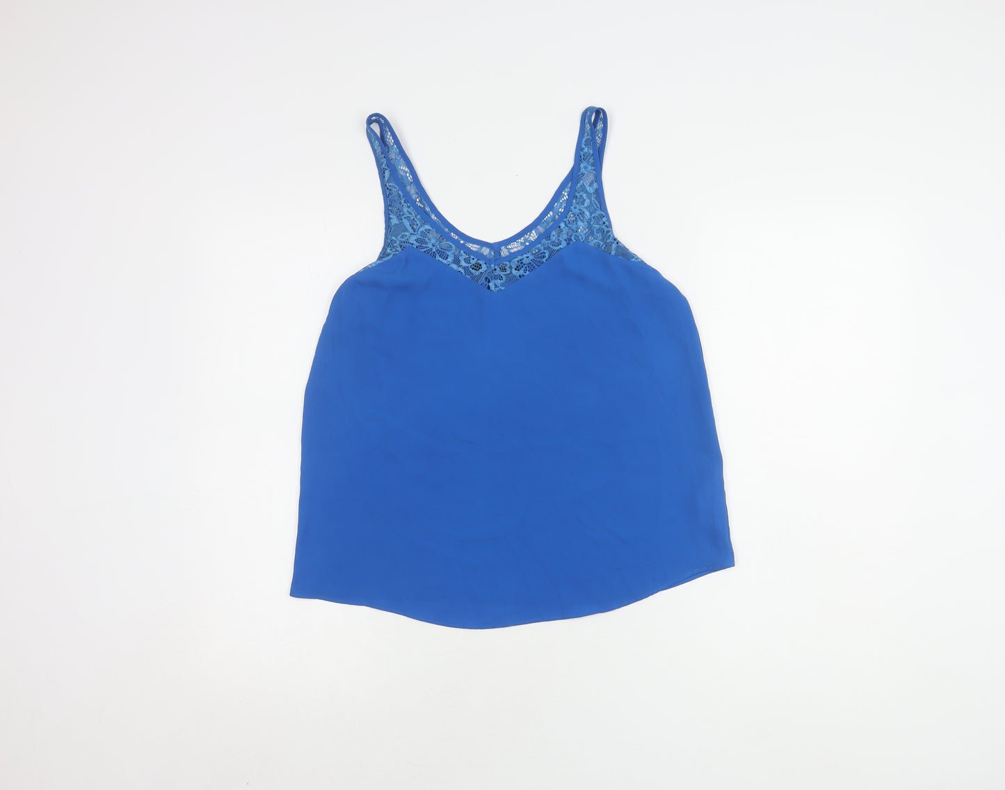 Oasis Women's Blue Lace Camisole Tank Top Size 8