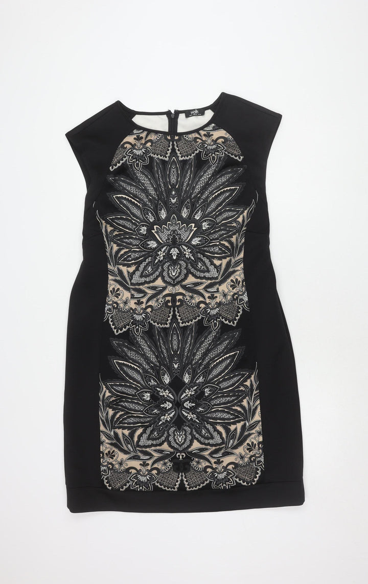 Wallis Women's Black Sleeveless Dress Size 18