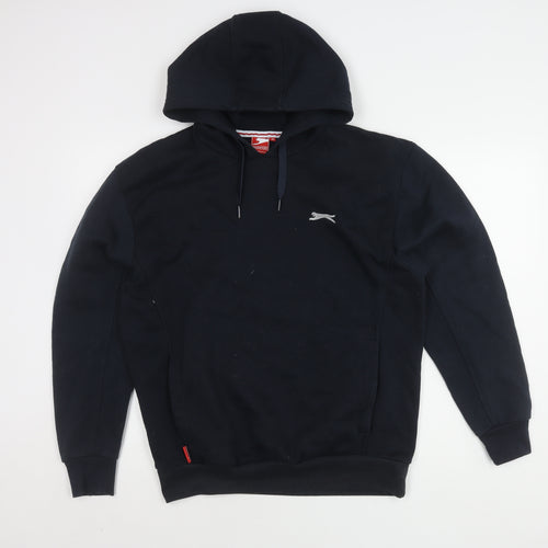 Slazenger Men's Black Hoodie M Pullover Cotton Blend