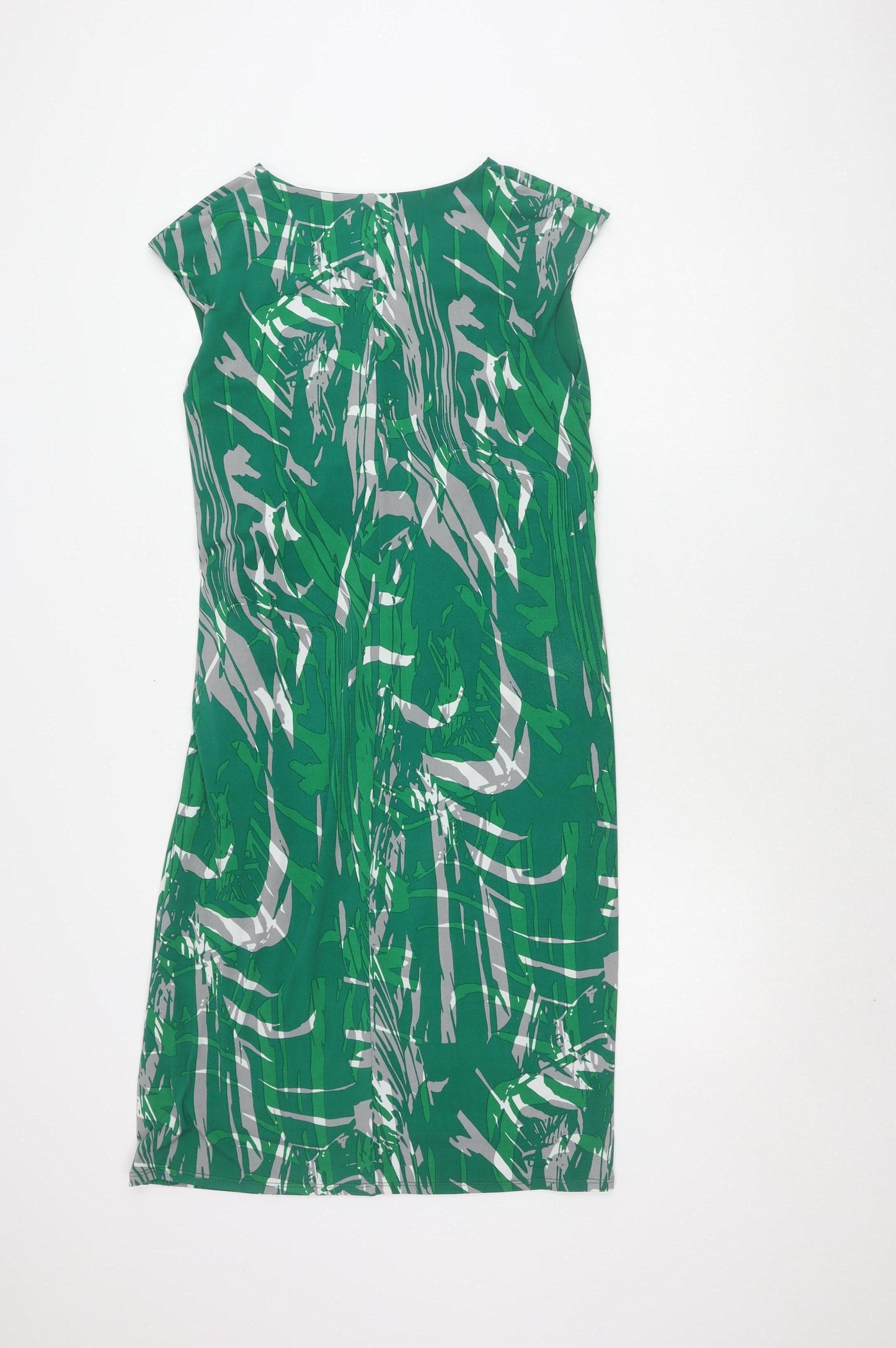 Planet Women's Green V-Neck Ruched Dress Size 12