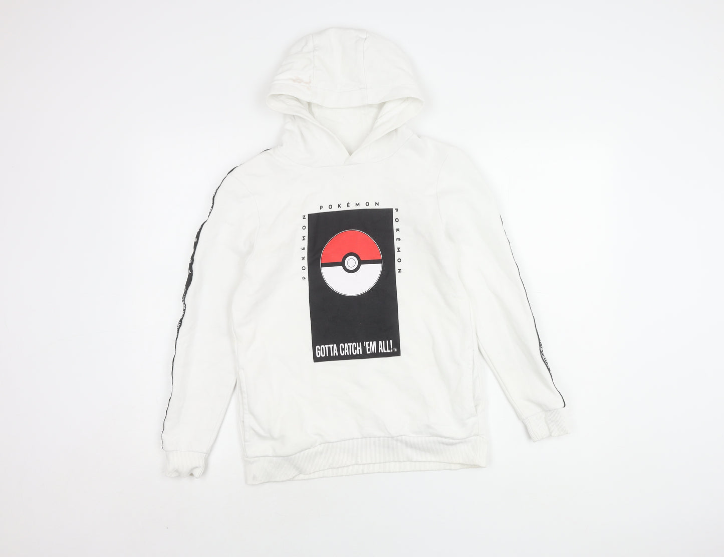 George Boys White Pokémon Pullover Hoodie 11-12 Years
