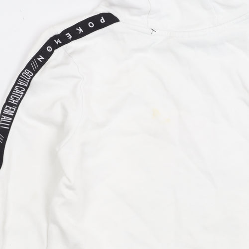 George Boys White Pokémon Pullover Hoodie 11-12 Years