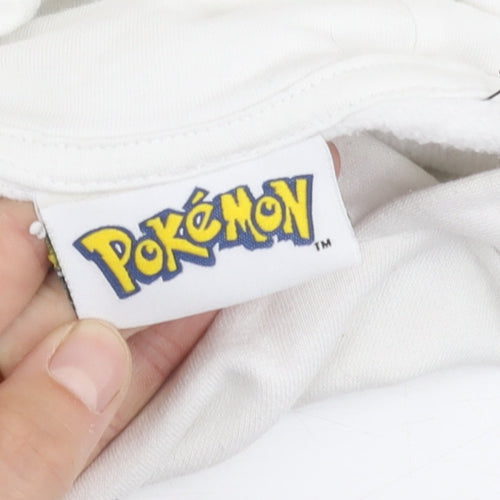 George Boys White Pokémon Pullover Hoodie 11-12 Years