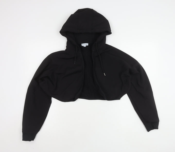 Warehouse Women's Black Hooded Zip Hoodie - Small