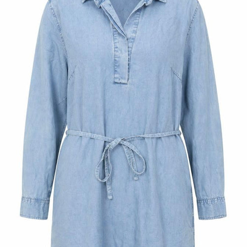 Gap Women's Blue Large Shirt Dress - Chambray Casual