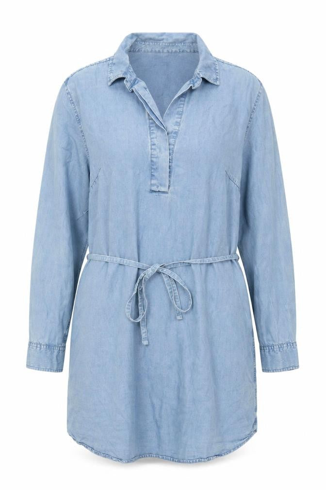 Gap Women's Blue Large Shirt Dress - Chambray Casual