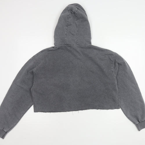 Marvel Unisex Grey Pullover Hoodie, Size M, Cotton Blend