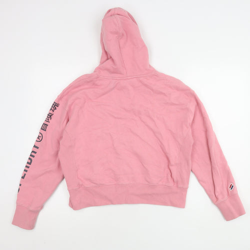 Superdry Women's Pink Pullover Hoodie Size 10