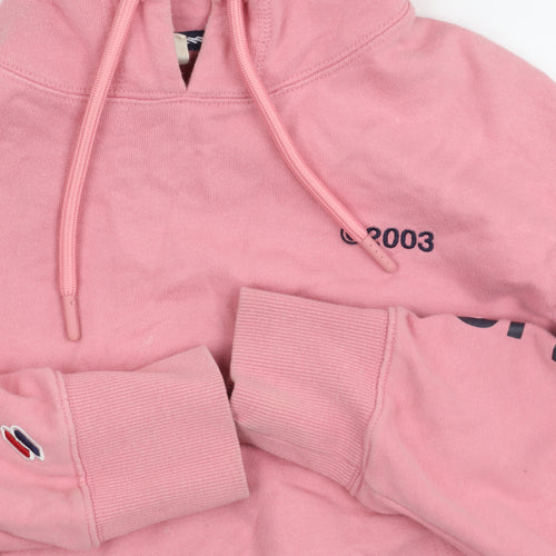 Superdry Women's Pink Pullover Hoodie Size 10