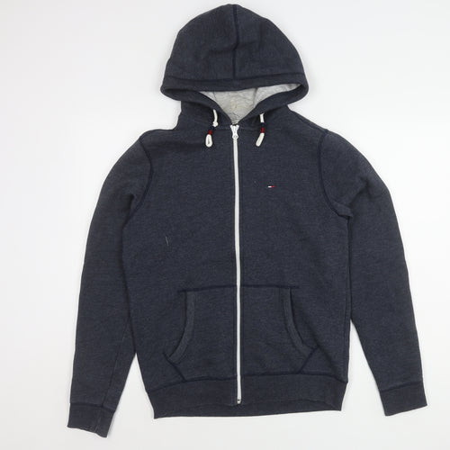Hilfiger Denim Men's Blue Hooded Jacket Size M