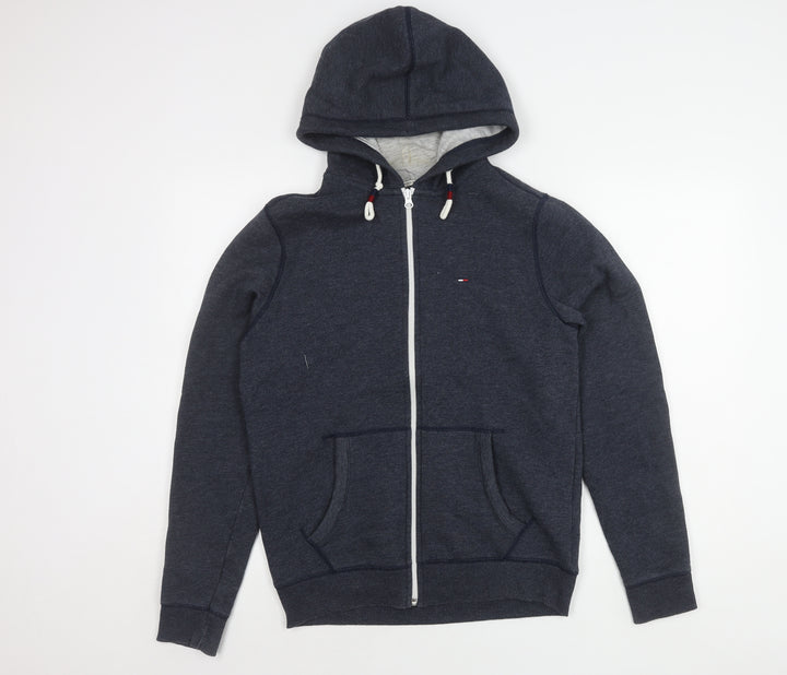 Hilfiger Denim Men's Blue Hooded Jacket Size M