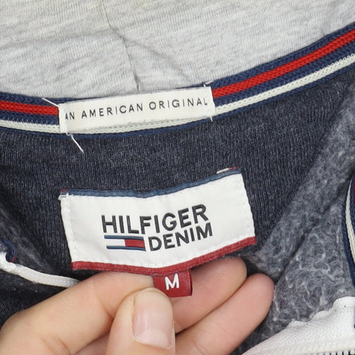 Hilfiger Denim Men's Blue Hooded Jacket Size M