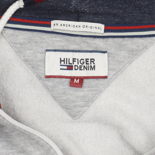 Tommy Hilfiger Men's Grey Mid-Length Hooded Jacket