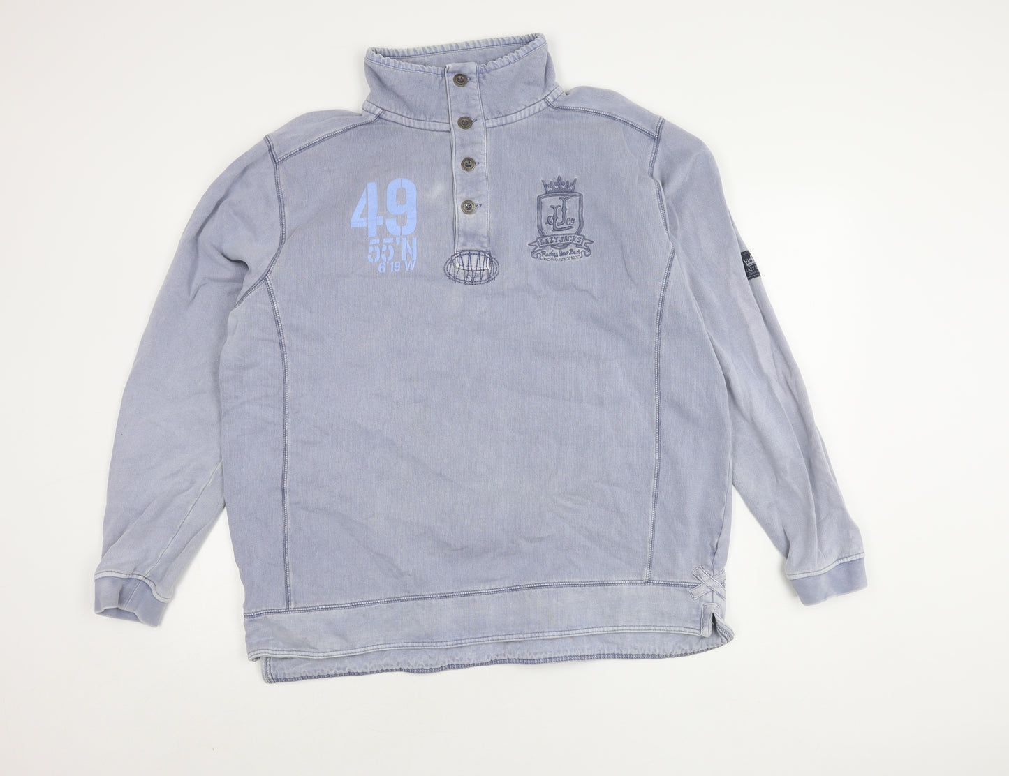 Lazy Jacks Men's Blue Pullover Sweatshirt L