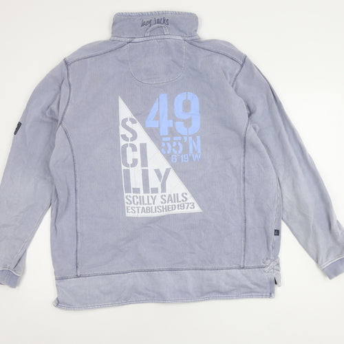 Lazy Jacks Men's Blue Pullover Sweatshirt L